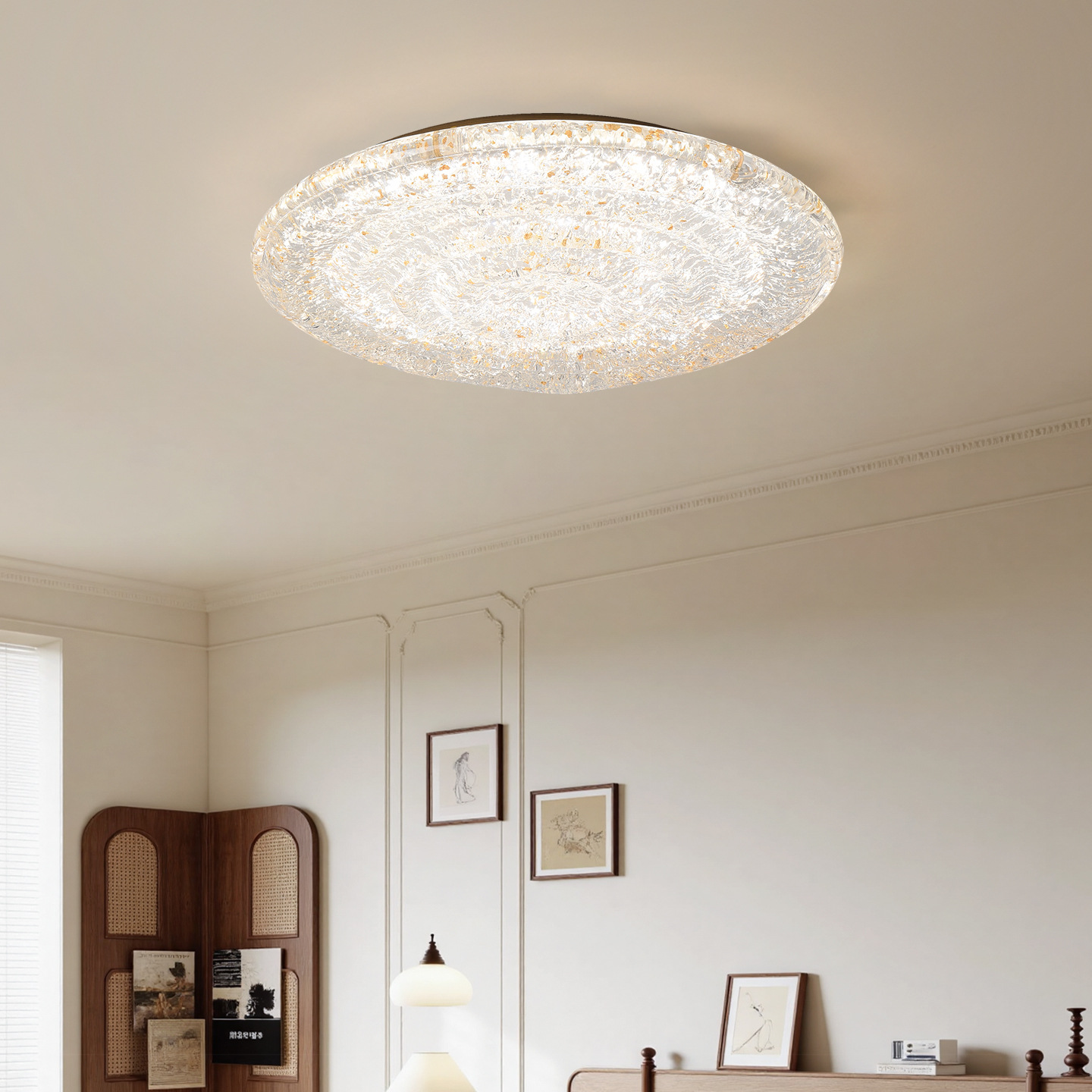 Luz de techo del dormitorio moderna y simple lujoso luj