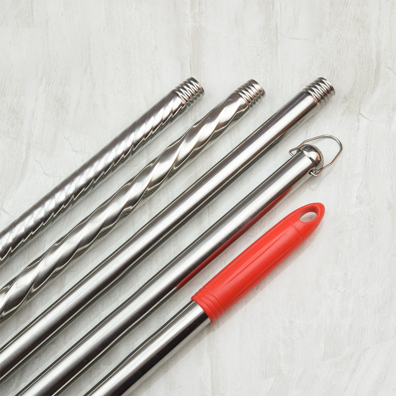 Mop Rod Stainless Steel Rod Universal Replacement Broom Rod Broom Rotary Mop Accessories Screw Teeth Steel Teeth Plastic Single Rod Mop Rod Stainless Steel Rod Universal Replacement Broom Rod Broom Rotary Mop Accessories Screw Teeth Steel Teeth Plastic Single Rod