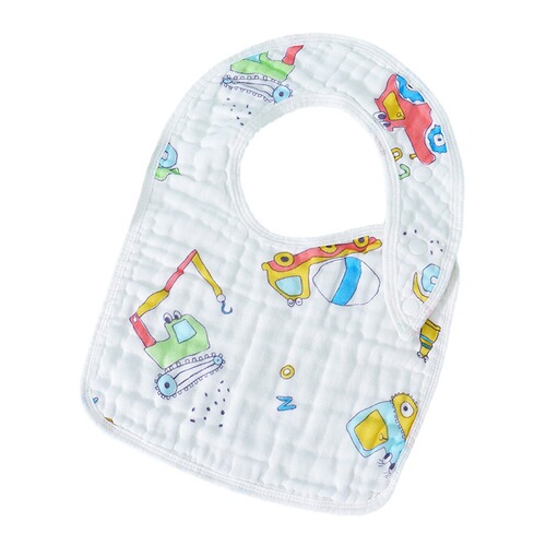 Wholesale newborn U-shaped bib six-layer washed cotton gauze baby saliva napkin baby eating bib bib