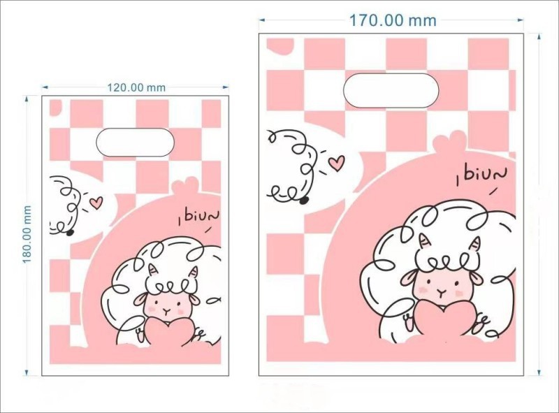 100개 - 초소형 12x18 - 유백색 베이스(핑크램)