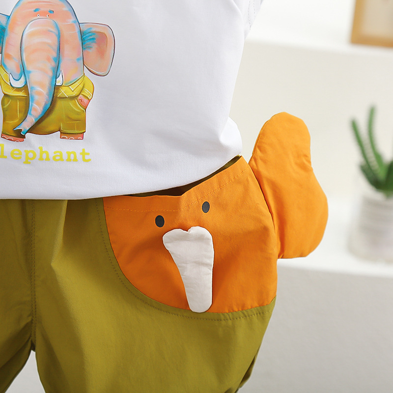 7824 traje de chaleco de verano para niños y niñas 2025 nuevo estilo bebé bebé pantalones grandes holgados chaleco de dos piezas