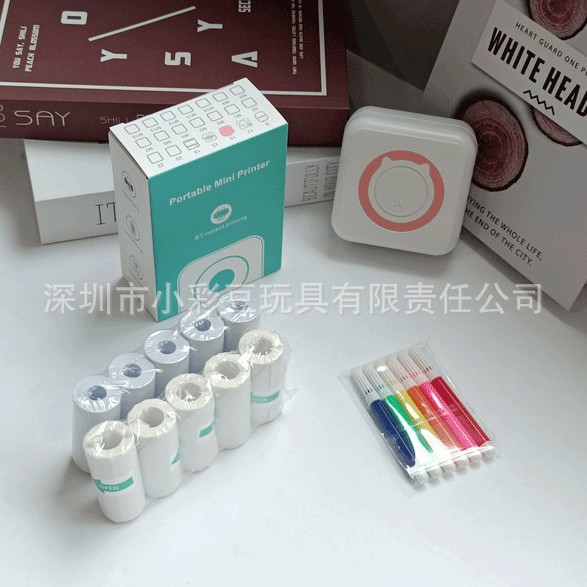 C15 파우더 + 감열지 5개 + 접착지 5개 + 색펜