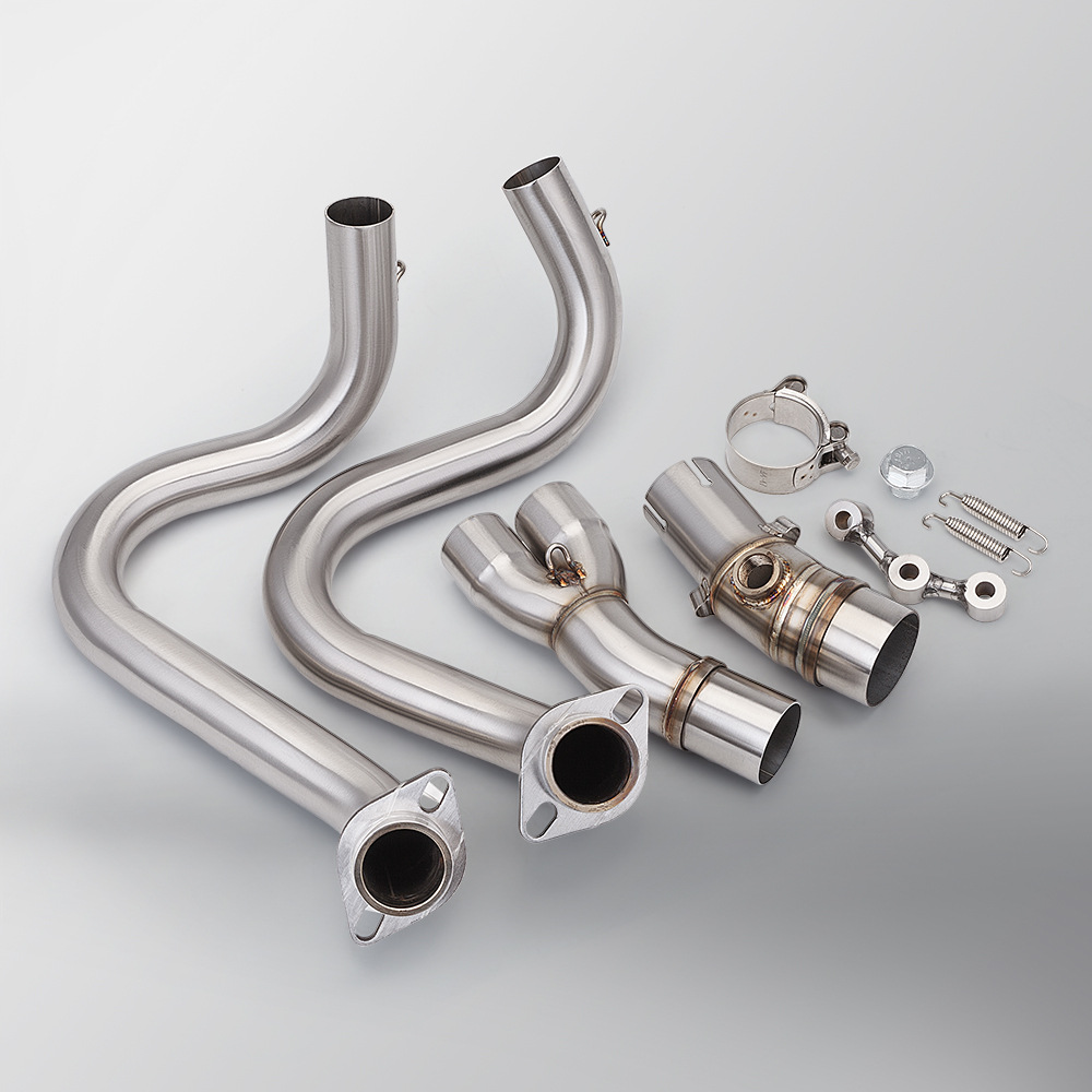 Motorcycle Er6N Er6F Z650 Ninja650 Front Exhaust Pipe Tail Muffler Non-Destructive Installation