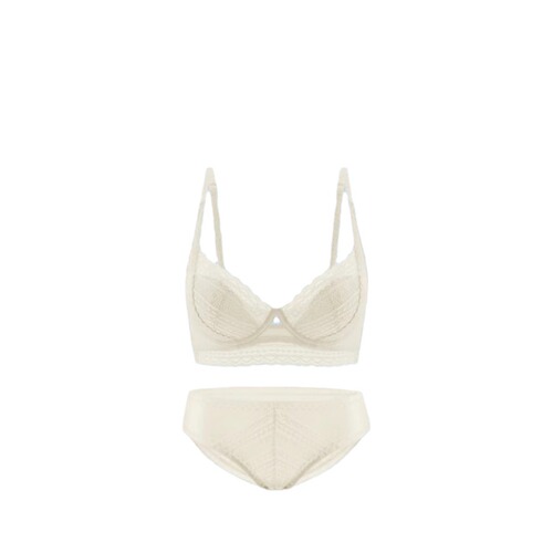 New French style lingerie sexy lace bra comfortable breathable bra set women's high-end push-up underwear wholesale