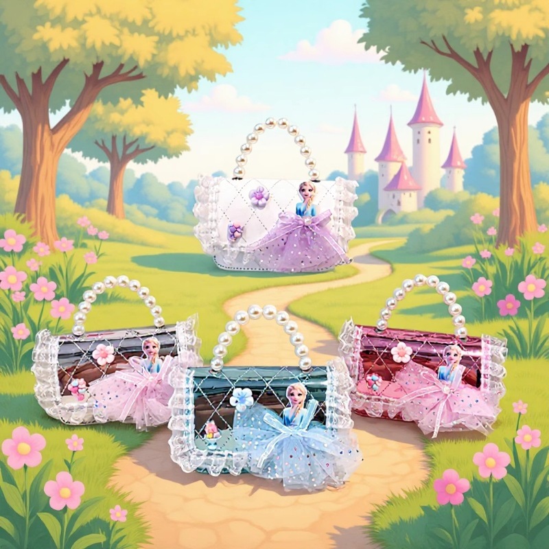 2025 verano nueva bolsa de hombro de viento de fragancia para mujeres espejo para niños extranjero bolsa de combinación Aisha pequeña princesa bolsa de mochila