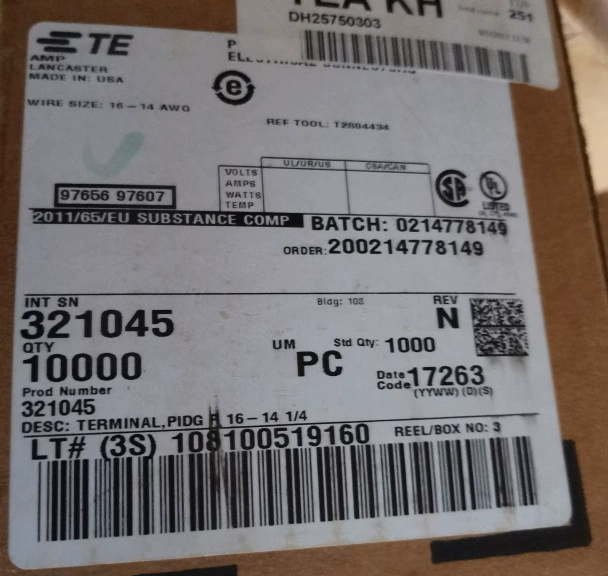 Supply TE connector 2-321045-1