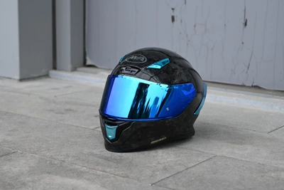 Red Arrow Motorcycle Helmet Dəbilqə (Kaska) aksesuarları - lightning-lens-revo-ice-blue