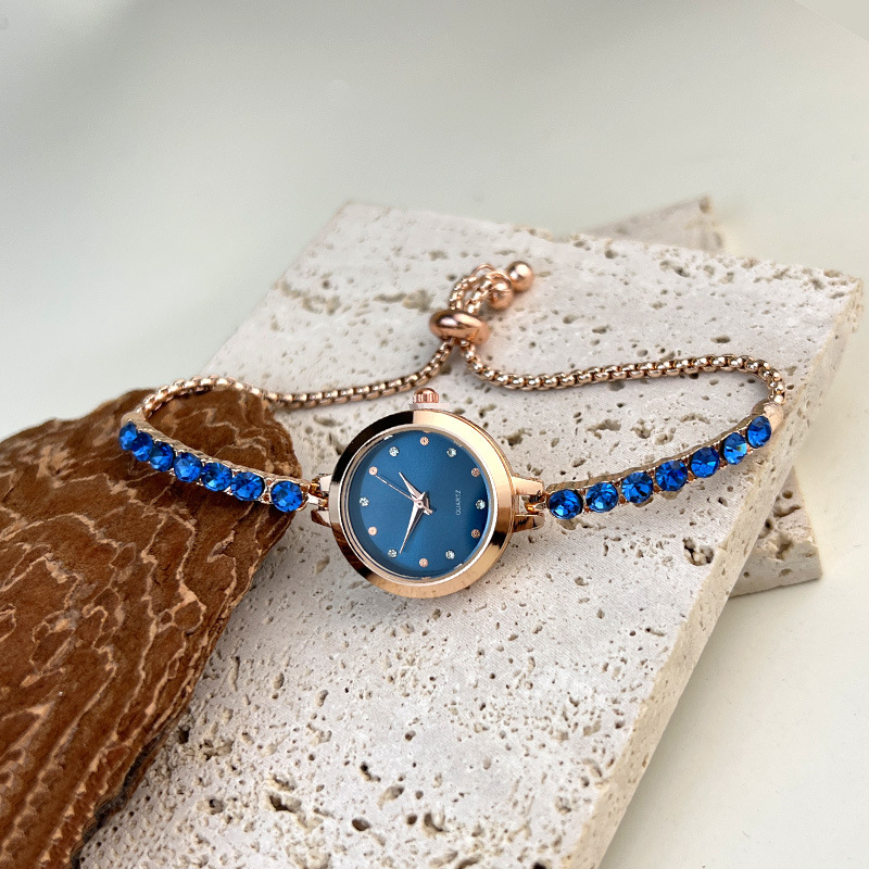 Women's Quartz Watch Colorful Diamonds Bracelet Style Elegant_voghion.com