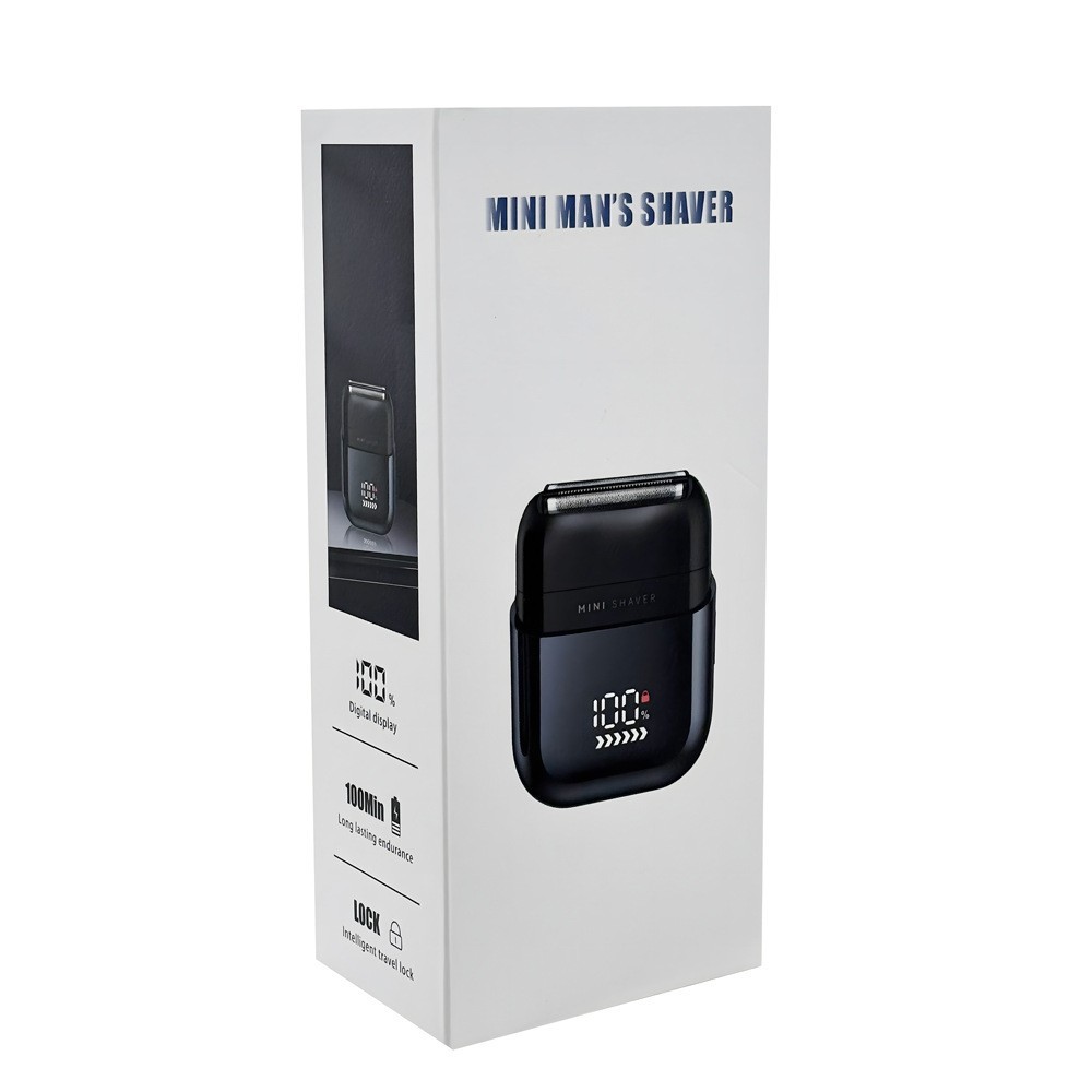 Rasoio elettrico mini portatile ricaricabile tramite USB, rasoio per barba da uomo, elettrodomestici per la cura personale._voghion.com