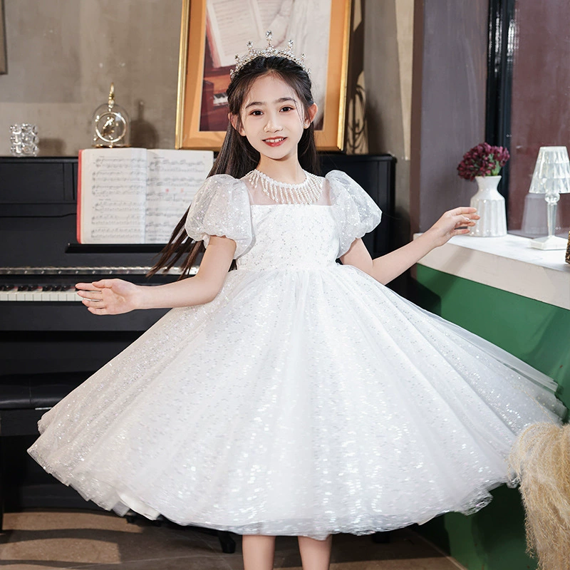Summer small princess costume, wedding dress, elite piano, tutu skirt