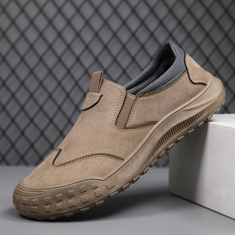 Men's shoes spring and autumn new solid color men's comfortable and…