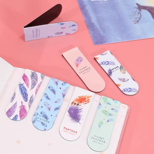 Wholesale cute magnetic bookmark cartoon creative student stationery female small fresh constellation book holder double-sided magnet bookmark