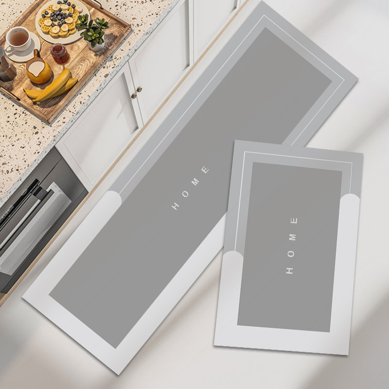 Alfombrilla suave de barro de diatomeas, alfombrilla absorbente para el hogar, cocina, alfombrilla moderna simple absorbente antideslizante de secado rápido para puerta del baño