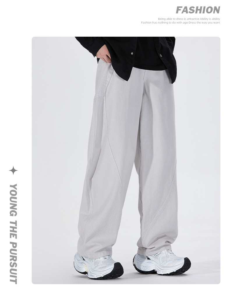 Herrenbekleidung Herrenbekleidung 2024 Retro Freizeithose Herbst und Winter Multi Pocket Workwear Loose Scimitar Pants Herrenhose_voghion.com