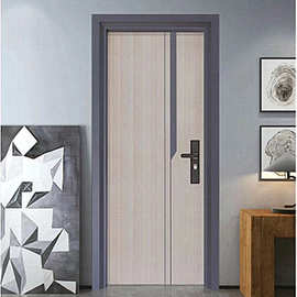 房间轻奢简约密码防盗门进户门 指纹家用子母安全加厚钢质入户门