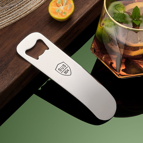 Stainless steel beer bottle opener restaurant bottle opener beer opener cap opener custom logo advertising