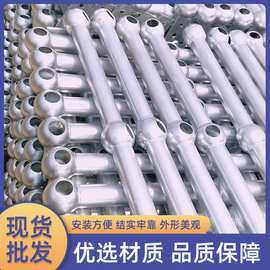 厂家球形立柱围栏  球接栏杆 平台防护栏杆 镀锌球形栏杆定制