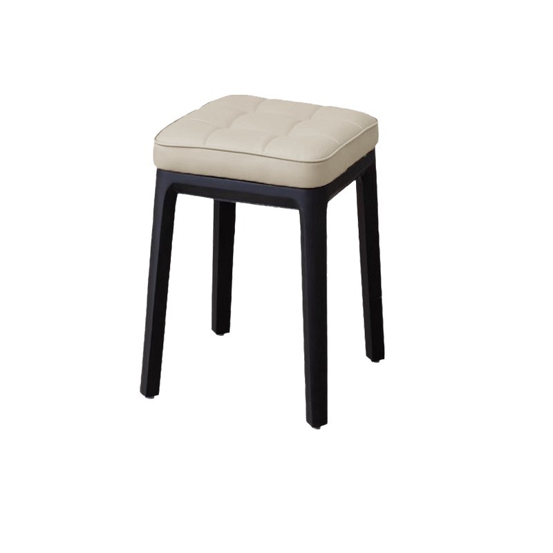 Taburetes de bolsillo suave taburetes de comedor caseros taburetes cuadrados taburetes de almacenamiento taburetes de baño taburetes de sofá de cuatro patas se pueden apilar taburetes modernos y simples