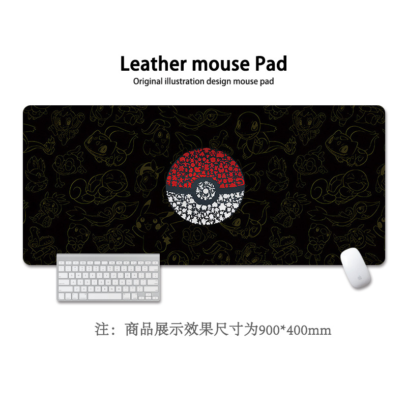 Pikachu almohadilla de ratón super grande Pokémon animación encantadora niñas y niñas animación cuadrada computadora teclado almohadilla de escritorio