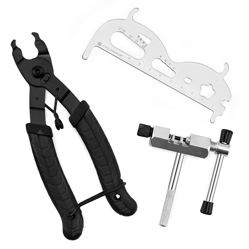 Herramienta de reparación de bicicletas eje central conjunto de combinación de llave volante conjunto de montaje y desmontaje herramienta de reparación de cadena giratoria Reparación de desmontaje de vuelo