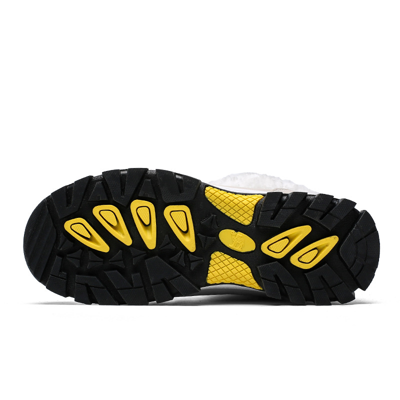 Women's Shoes winter snow boots women outdoor travel waterproof non slip thick warm high top cotton shoes women's mid tube boots_voghion.com