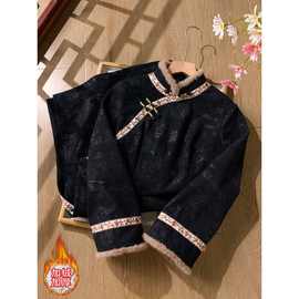 黑色超好看百搭旗袍2025新款秋冬装改良年轻款少女高级感日常可穿