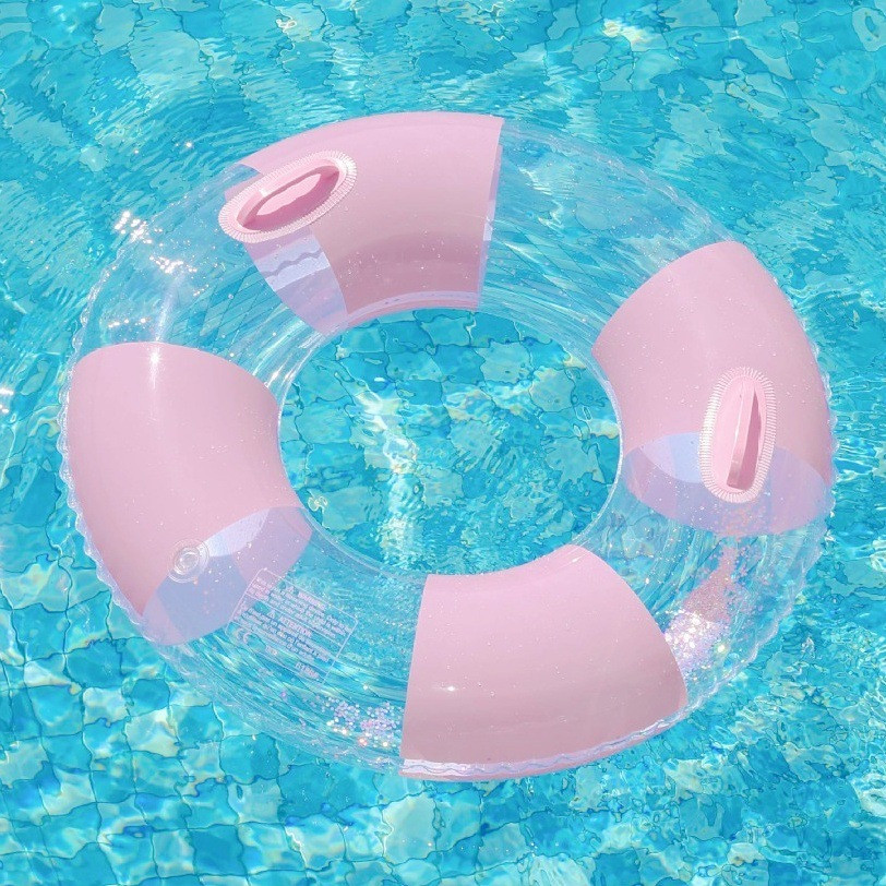 Piscina de viento minimalista círculo de natación de vacaciones círculo de natación para adultos niños sillón de piscina infinita para tomar fotos de diapositivas flotantes