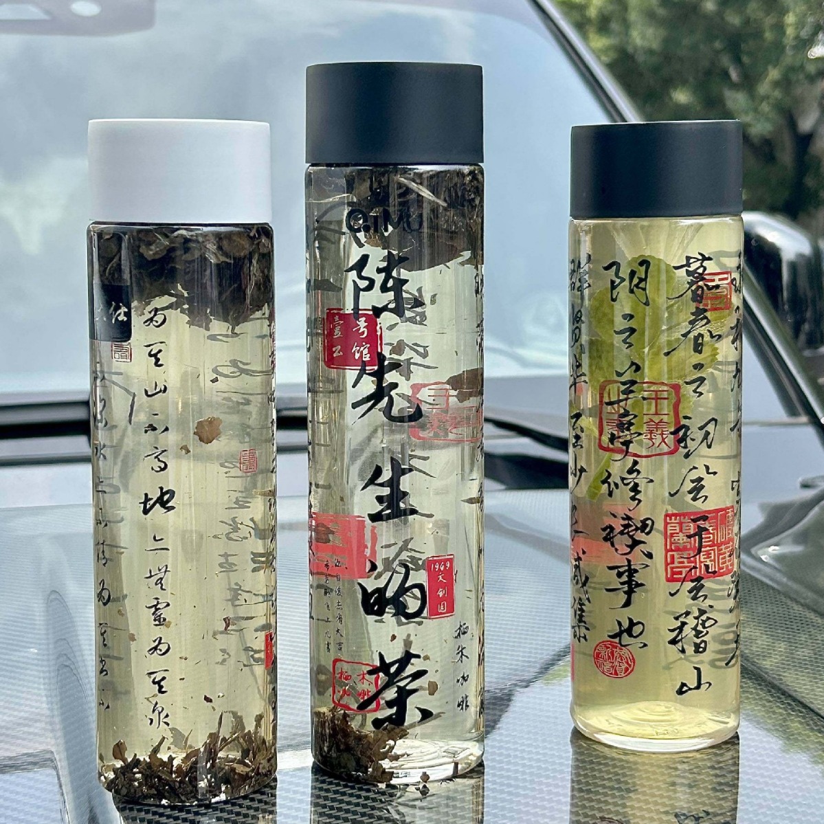 Botella de té de leche desechable, transparente, tapa de plástico, portátil