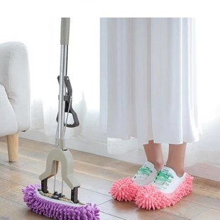 Chenille Removable and Washable Shoe Cover for Lazy People Household Practical Removable and Washable Mute Non-slip Shoe Cover Floor Board Mop Shoe Cover