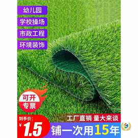 草坪假草皮铺垫人造地毯人工绿色塑料草幼儿园足球场装饰造景