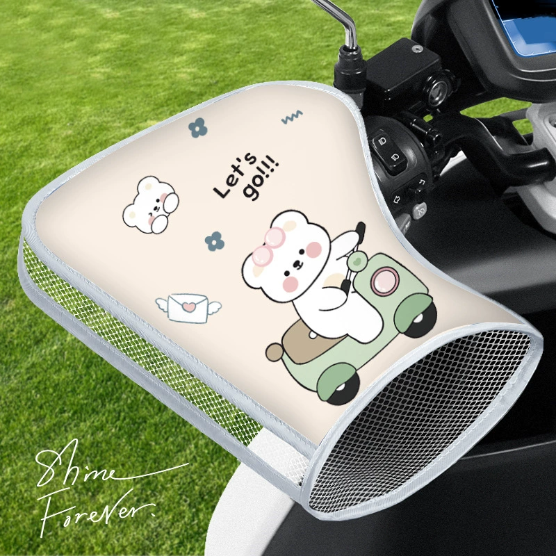 Солнцезащитный чехол на руль электромобиля, лето 2024, новый аккумулятор, мотоциклетные перчатки, солнцезащитный козырек, водонепроницаемый чехол на руль лобового стекла