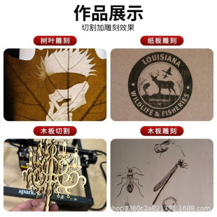 Small Engraving Leaf Leaf Carving Laser Engraving Entrepreneurial Stall Cutting Household Marking Printer Desktop Cutting Machine