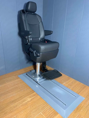 Marine captain's chair, boat captain's seat, ship's wheelhouse seat, sea vessel, river vessel, yacht, adjustable track driving seat