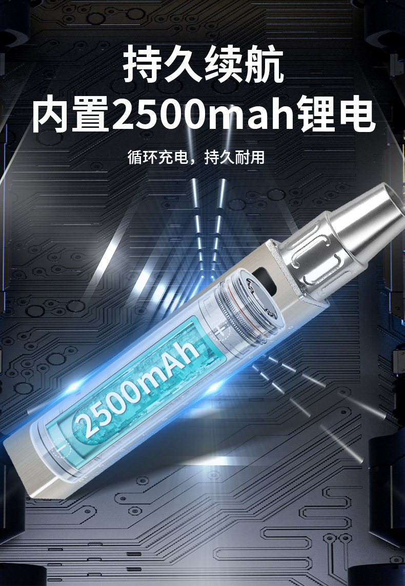 Jade Identification Flashlight, Rechargeable Bright Light, Special White Light for Jewelry, Small Diameter Identification, Jade Antique