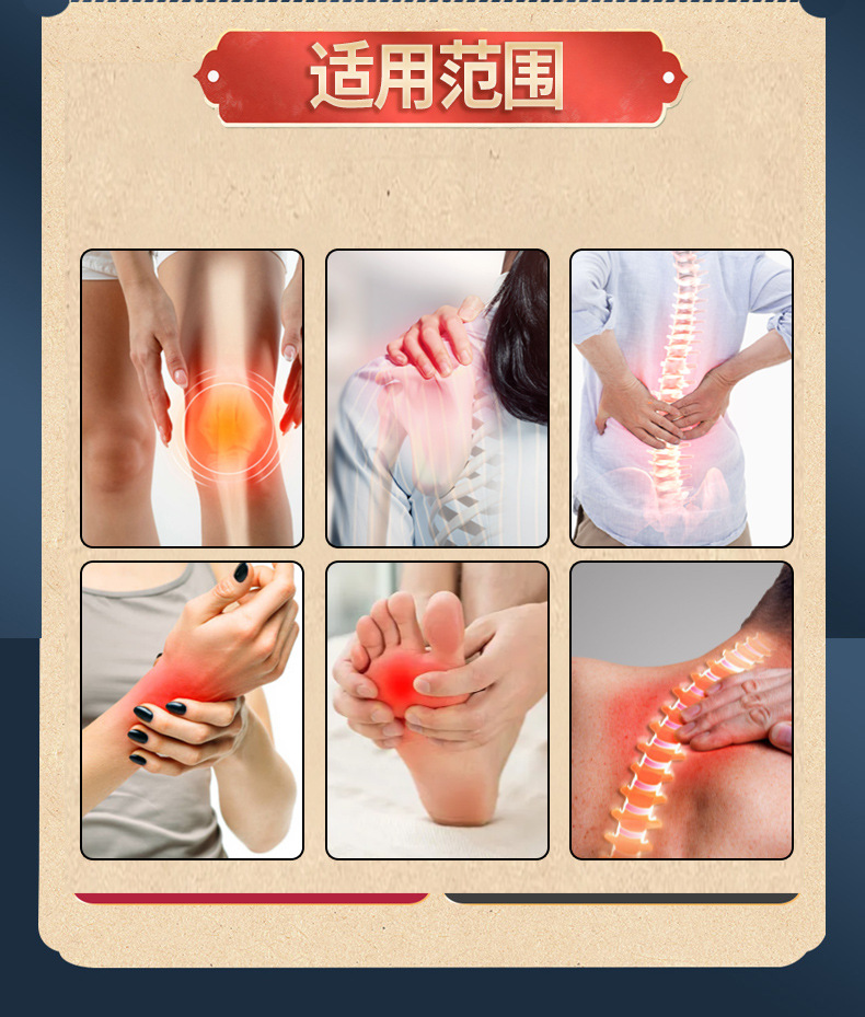 Yunnan Herbal Pain Relief Patch Larger Thicker Adhesive Neck Shoulder Waist Leg Joint Plaster 6 Patches Per Box specifications