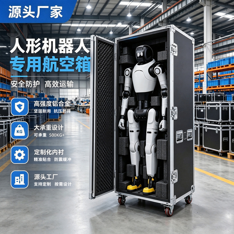 The same packaging and transportation solution used by Usher Robotics for their robot dogs: a pressure-resistant and shock-absorbing aluminum alloy flight case for protecting instruments and equipment The same packaging and transportation solution used by Usher Robotics for their robot dogs: a pressure-resistant and shock-absorbing aluminum alloy flight case for protecting instruments and equipment
