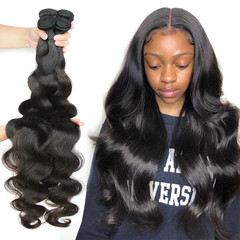 化繊の髪のカーテンbody wave bundleは、アフリカの蛇の曲のかつらのカーテンを模倣しています。