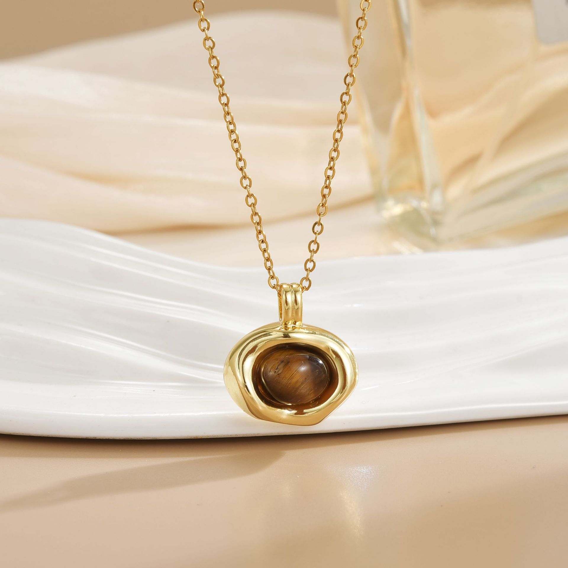 Flower Lady Copper Pendant Necklace Plating Lobster Trigger Clasp Closure display picture 8