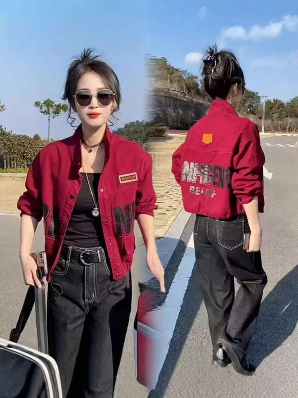时尚休闲短外套女士2025春季新款小个子气质炸街宽松百搭夹克上衣|undefined