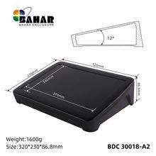 巴哈尔壳体温控器外盒ABS塑料仪器仪表盒台式控制操作壳BDC30018