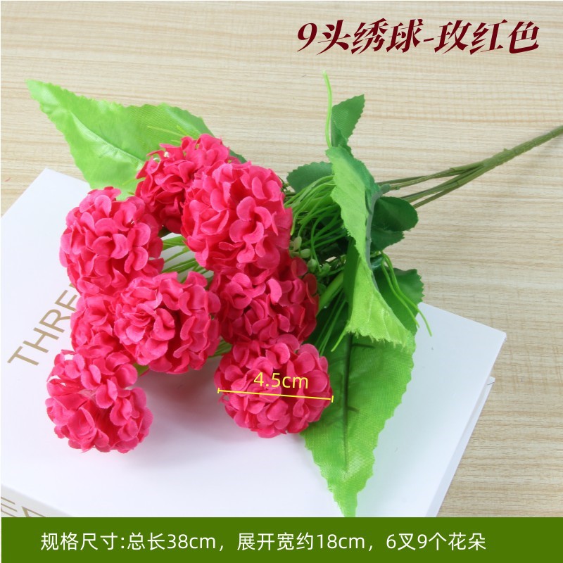Watermelon Red Hydrangea Rose Red