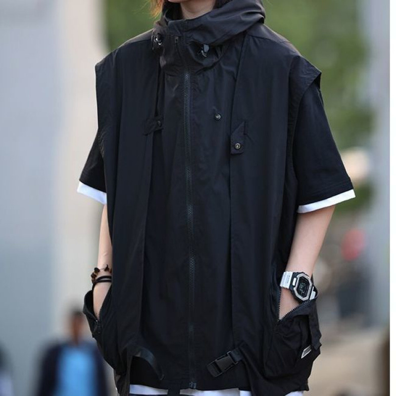 スリーピース/シングルベスト、ベスト、作業着、日本製紳士服、ボーイッシュなアウトドア機能性ジャケットスーツ|undefined
