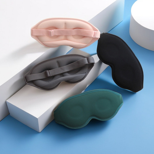 Amazon's new cross-border 3D three-dimensional sponge eye mask, simple blackout eye mask to relieve fatigue, nose pads, sleep eye mask