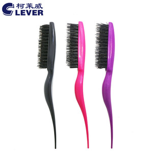 Bristle hair comb three rows of pointed-tail comb fluffy curly hair comb styling hair tray bag head pointed-tail hair comb