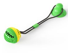 亚马逊爆款狗狗用品吸盘拉绳狗玩具磨牙耐咬球Pet Molar 宠物用品