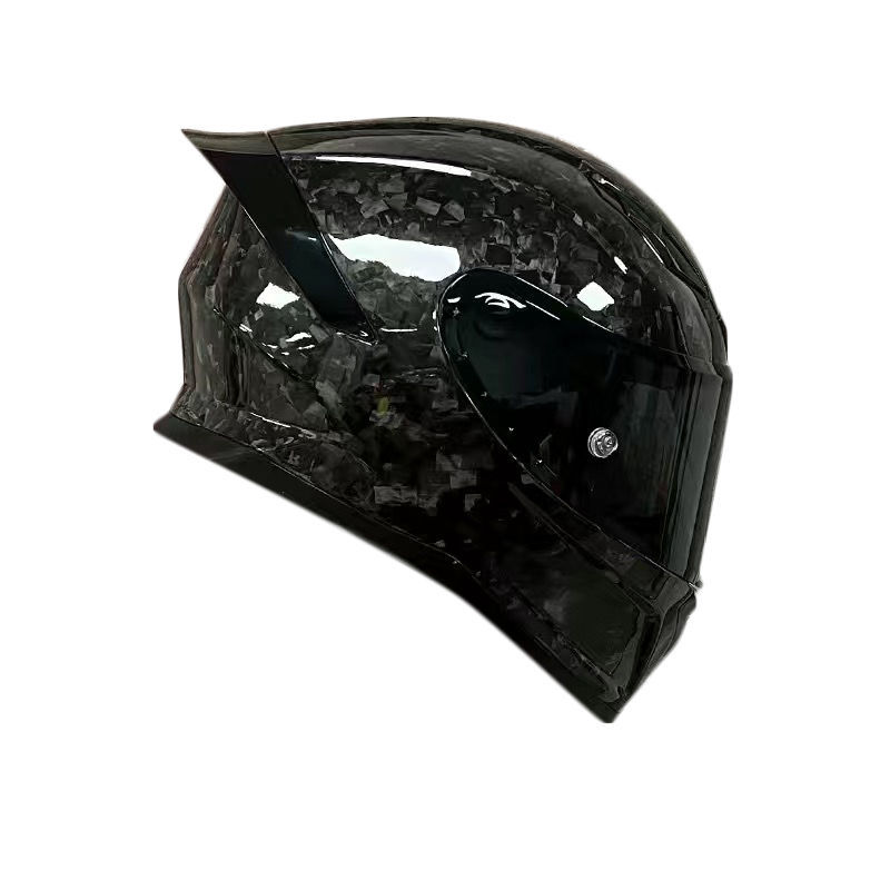ORZ motocicleta de casco completo de fibra de carbono para hombres y mujeres