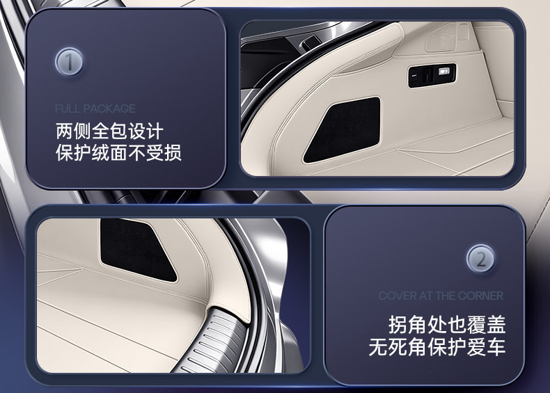 Suitable for Mg4X Trunk Mat, Full Surround 26-Model Car Interior Starry Sky Carpet Floor Mat, Modified Trunk Mat