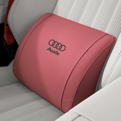 Headrest — Headrest, Car Lumbar Support - small-k-velvet-volcano-red-audi-lumbar-support-1-piece