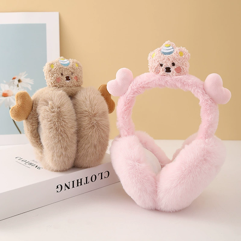 Cartoon cute windproof keep warm high quality foldable headphones for elementary school students