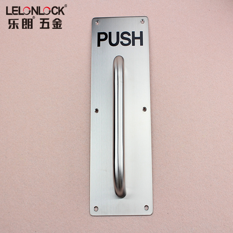 Personalizado acero inoxidable 304 placa deslizante deslizante placa deslizante de puerta de fuego cuadrada con mango